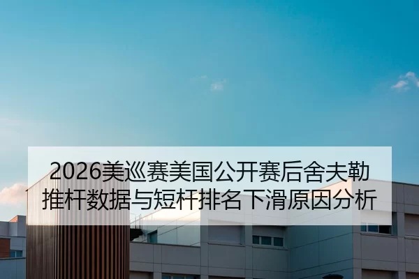2026美巡赛美国公开赛后舍夫勒推杆数据与短杆排名下滑原因分析